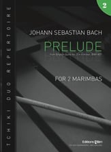 Prelude from English Suite #2, BWV 807 Marimba Duet cover